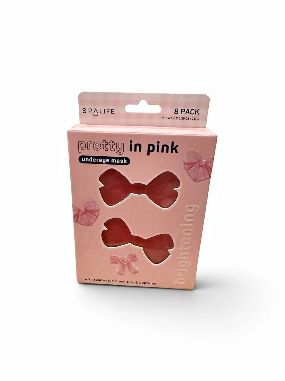 SpaLife pretty in pink under eye mask 8-Pack NWT
